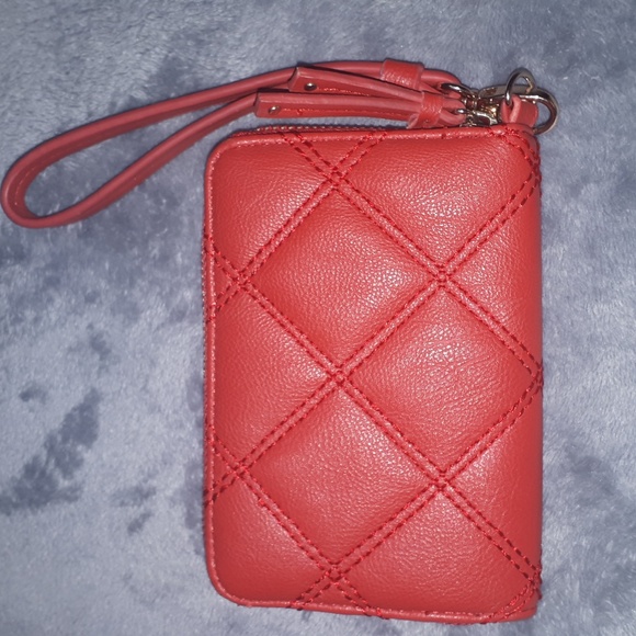 Bebe Red Quilted Wallet - Picture 2 of 5